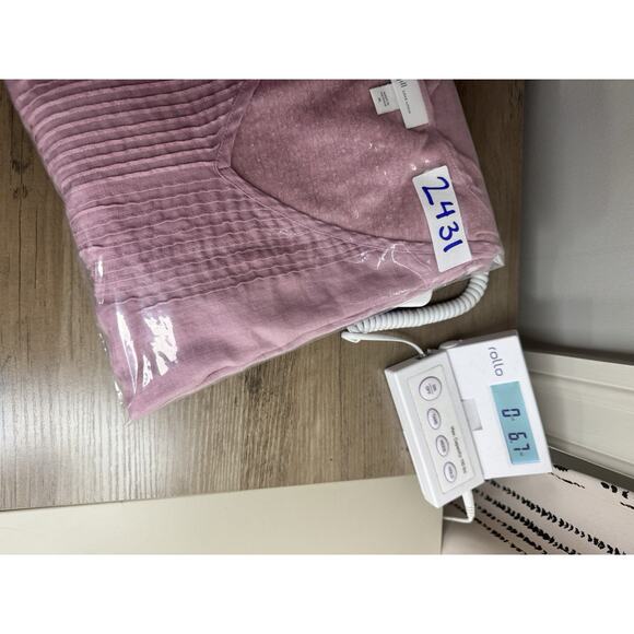 J Jill Love Linen Pintucked Tunic Blouse Top XL Pink 3/4 Sleeve Slits Cottage - Picture 14 of 14